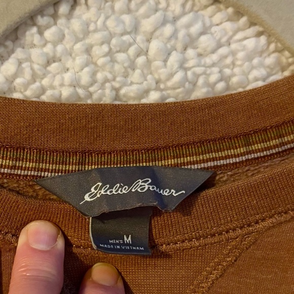 Eddie Bauer Men's Rust Crewneck Sweatshirt - Picture 4 of 5